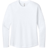 Custom Next Level Apparel Womens Cotton Relaxed Long Sleeve Tee White