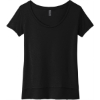 Custom Next Level Apparel Womens Festival Scoop Neck Tee. Black