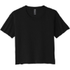 Custom Next Level Apparel Womens Festival Cali Crop Tee. Black
