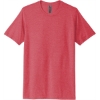 Custom Next Level Apparel Adult Poly/Cotton Tee. Red