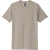 Custom Next Level Apparel Adult Poly/Cotton Tee. Silver