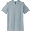 Custom Next Level Apparel Adult Poly/Cotton Tee. Stonewash Denim Blue