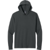 Custom Next Level Apparel CVC Long Sleeve Hoodie Charcoal Gray