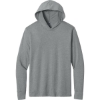 Custom Next Level Apparel CVC Long Sleeve Hoodie Dark Heather Gray