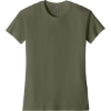 Custom Next Level Apparel Womens CVC Relaxed Tee Military Green