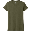 Custom Next Level Apparel Womens Tri-Blend Tee. Military Green