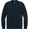 Custom Next Level Apparel Heavyweight Long Sleeve Tee Midnight Navy Blue