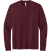 Custom Next Level Apparel Ideal Thermal Long Sleeve Tee Maroon Red