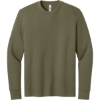Custom Next Level Apparel Ideal Thermal Long Sleeve Tee Military Green