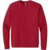 Custom Next Level Apparel Santa Barbara Pocket Sweatshirt Red