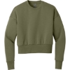 Custom Next Level Apparel Womens Heavyweight Sweatshirt Light Olive Green