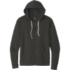 Custom Next Level Apparel Adult Santa Barbara Zip Hoodie. Heavy Metal Gray