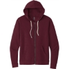 Custom Next Level Apparel Adult Santa Barbara Zip Hoodie. Maroon Red