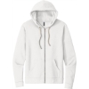 Custom Next Level Apparel Adult Santa Barbara Zip Hoodie. White