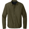 Custom OGIO Reverse Shirt Jacket. Drive Green