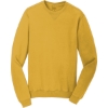 Custom Port & Co Beach Wash Garment-Dyed Crewneck Sweatshirt Dijon Yellow