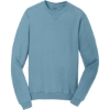 Custom Port & Co Beach Wash Garment-Dyed Crewneck Sweatshirt Mist Blue