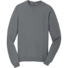 Custom Port & Co Beach Wash Garment-Dyed Crewneck Sweatshirt Pewter