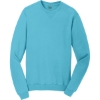 Custom Port & Co Beach Wash Garment-Dyed Crewneck Sweatshirt Tidal Wave Blue