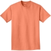 Custom Port & Co Beach Wash Garment-Dyed Tee. Cantaloupe Orange