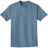 Custom Port & Co Beach Wash Garment-Dyed Tee. Faded Denim Blue