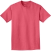 Custom Port & Co Beach Wash Garment-Dyed Tee. Fruit Punch Red