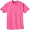 Custom Port & Co Beach Wash Garment-Dyed Tee. Neon Pink