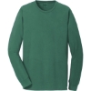 Custom Port & Co Beach Wash Garment-Dyed Long Sleeve Tee Nordic Green