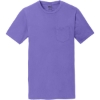 Custom Port & Co Beach Wash Garment-Dyed Pocket Tee. Amethyst