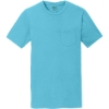 Custom Port & Co Beach Wash Garment-Dyed Pocket Tee. Tidal Wave