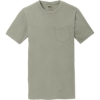 Custom Port & Co Beach Wash Garment-Dyed Pocket Tee. Walnut