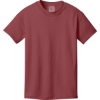 Custom Port & Co Youth Beach Wash Garment-Dyed Tee. Merlot Red