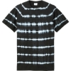 Custom Port & Co Allover Stripe Tie-Dye Tee Black/White