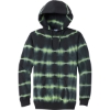 Custom Port & Co Allover Stripe Tie-Dye Fleece Green Tea/Black