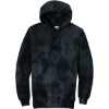 Custom Port & Co Crystal Tie-Dye Pullover Hoodie Black