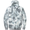 Custom Port & Co Crystal Tie-Dye Pullover Hoodie Grey
