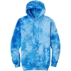 Custom Port & Co Crystal Tie-Dye Pullover Hoodie Sky Blue