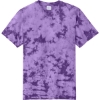 Custom Port & Co Crystal Tie-Dye Tee Purple Tie Dye