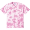 Custom Port & Co Youth Crystal Tie-Dye Tee Bright Pink