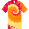 Custom Port & Co Tie-Dye Tee. Blaze Rainbow Tie Dye