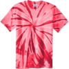 Custom Port & Co Tie-Dye Tee. Red