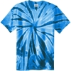 Custom Port & Co Tie-Dye Tee. Royal Blue Tie Dye