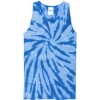 Custom Port & Co Tie-Dye Tank Top. Royal Blue Tie Dye