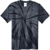 Custom Port & Co Youth Tie-Dye Tee. Black
