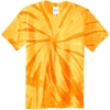 Custom Port & Co Youth Tie-Dye Tee. Gold Tie Dye
