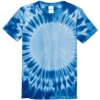 Custom Port & Co Youth Window Tie-Dye Tee. Royal