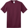 Custom Port & Co Ring Spun Cotton Tee. Cardinal Red