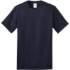 Custom Port & Co Ring Spun Cotton Tee. Navy Blue