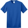 Custom Port & Co Ring Spun Cotton Tee. Royal Blue