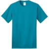 Custom Port & Co Ring Spun Cotton Tee. Turquoise